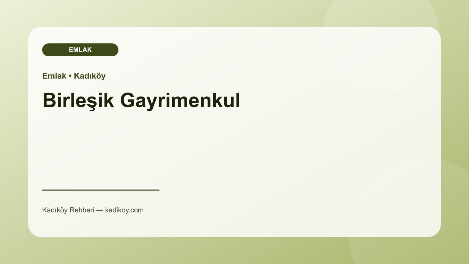 Birleşik Gayrimenkul