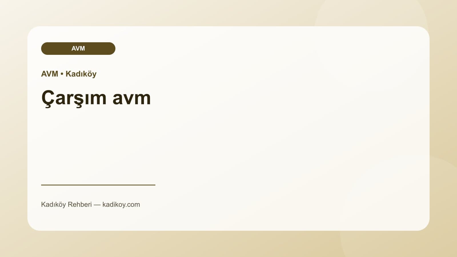 Çarşım avm