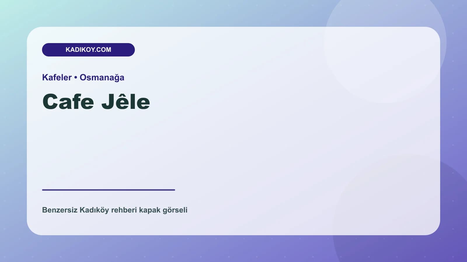 Cafe Jêle