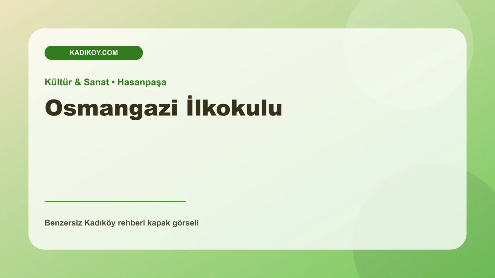 Osmangazi İlkokulu