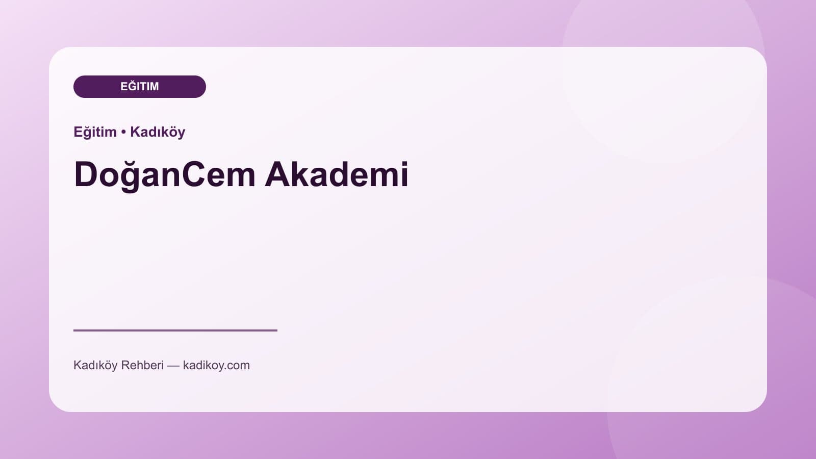 DoğanCem Akademi