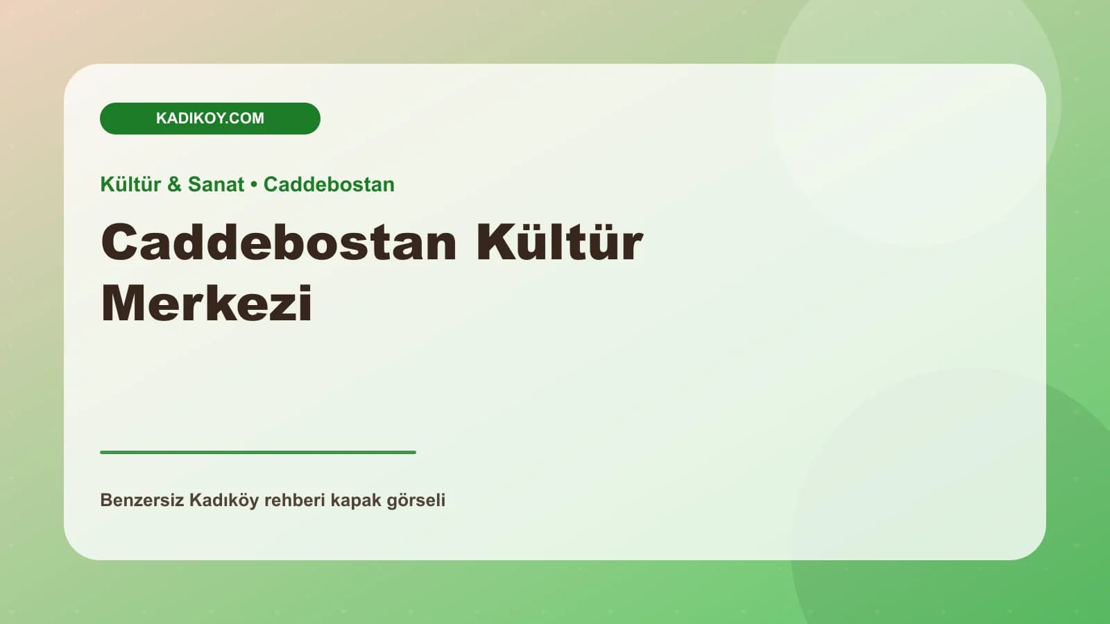 Caddebostan Kültür Merkezi
