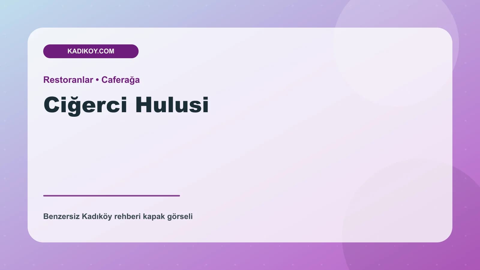 Ciğerci Hulusi
