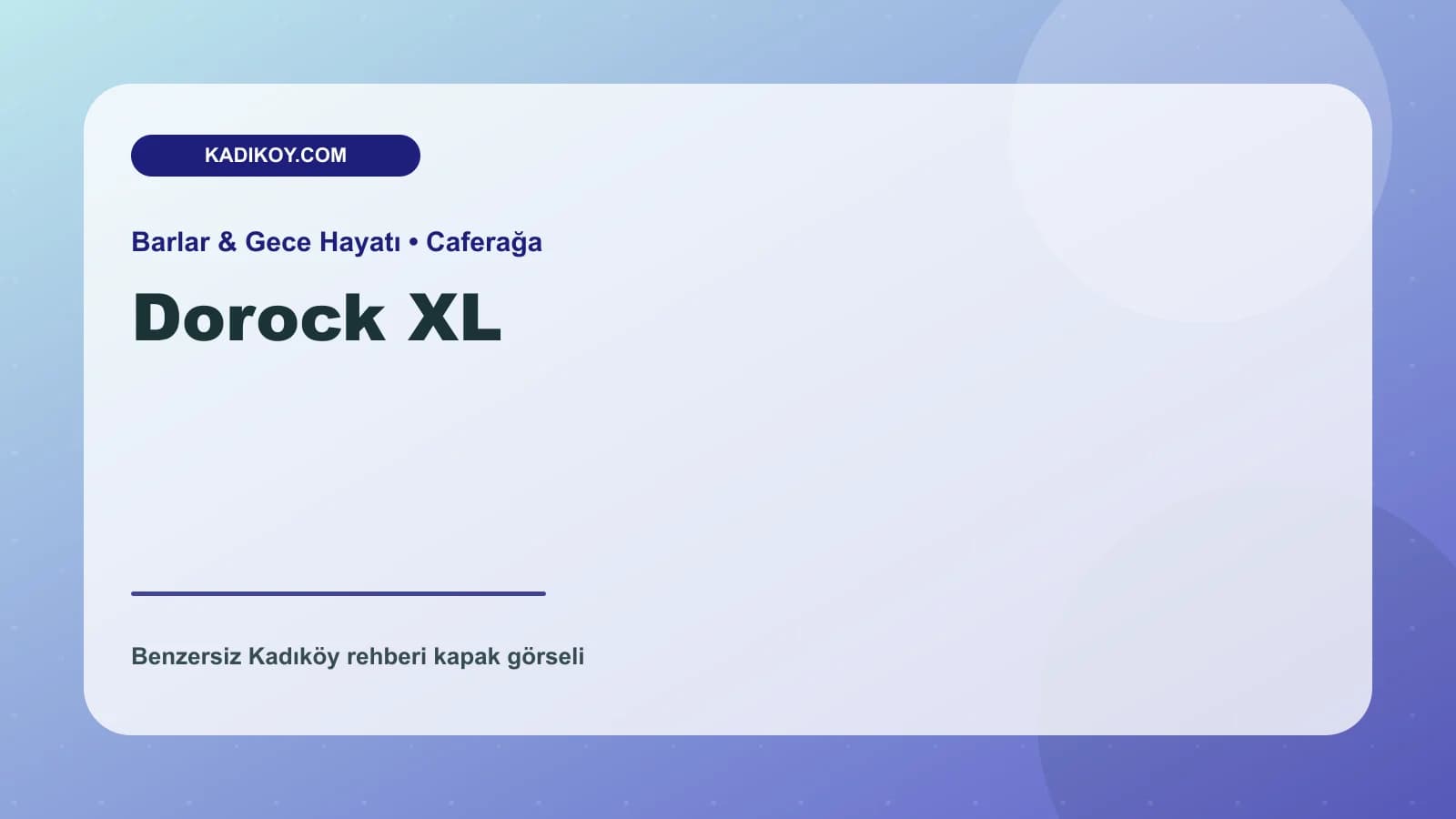 Dorock XL