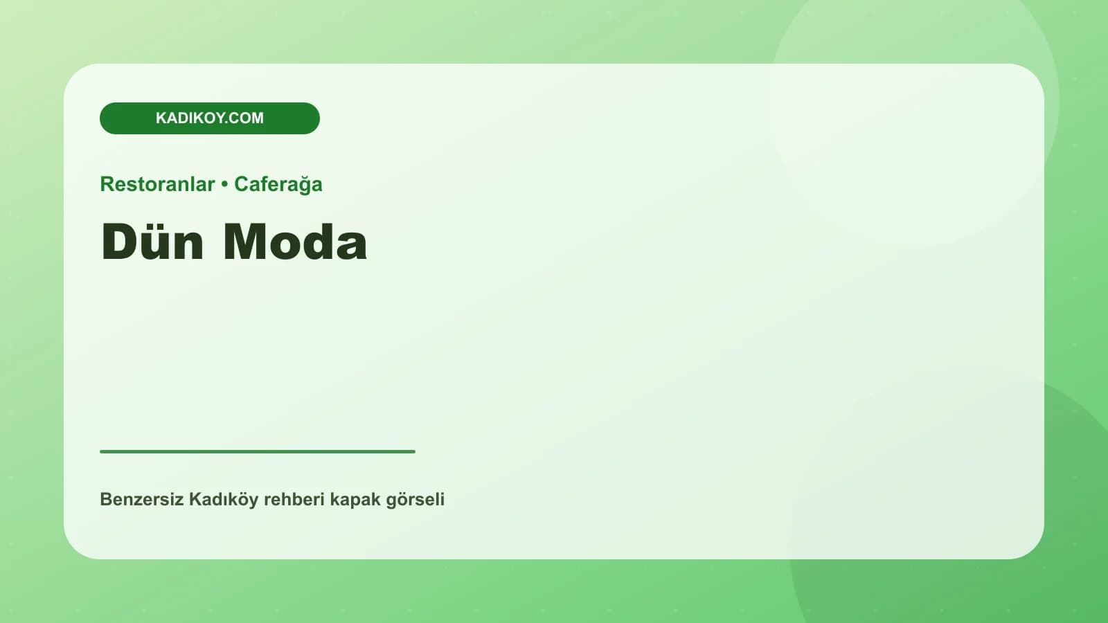 Dün Moda