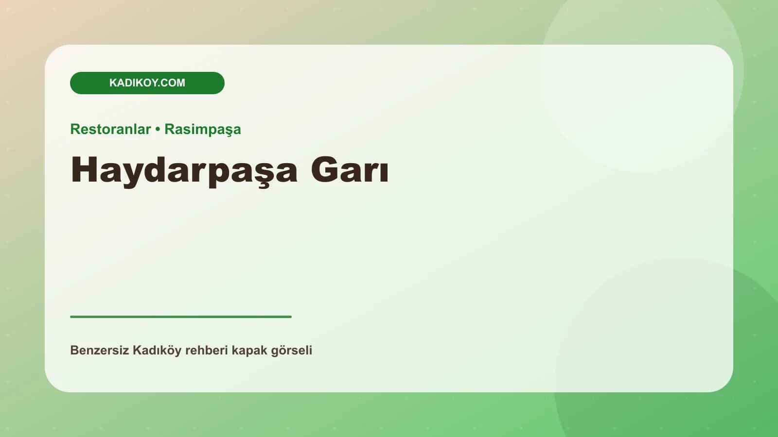 Haydarpaşa Garı