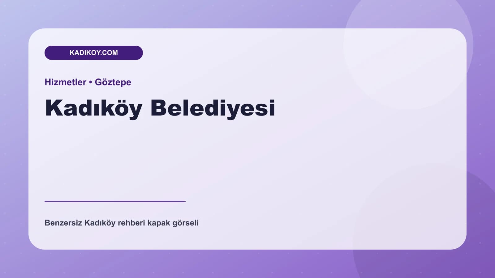 Kadıköy Belediyesi