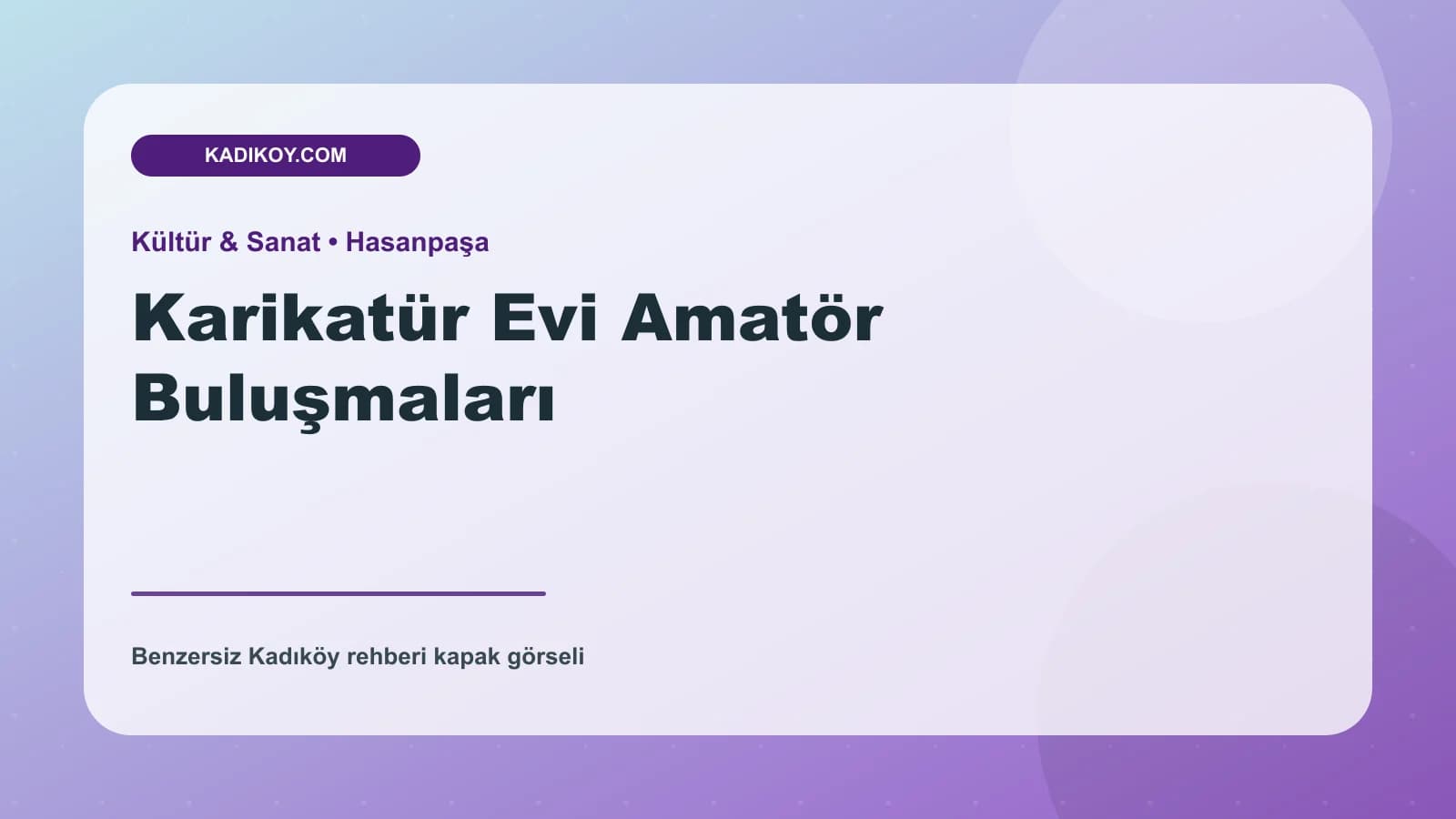Karikatür Evi Amatör Buluşmaları