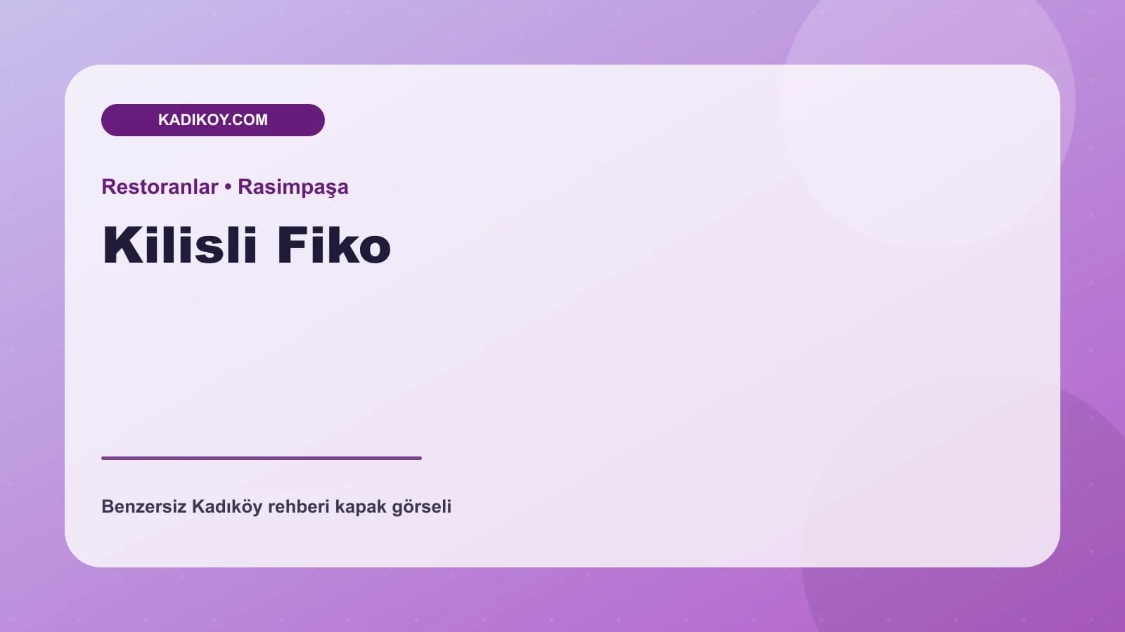 Kilisli Fiko