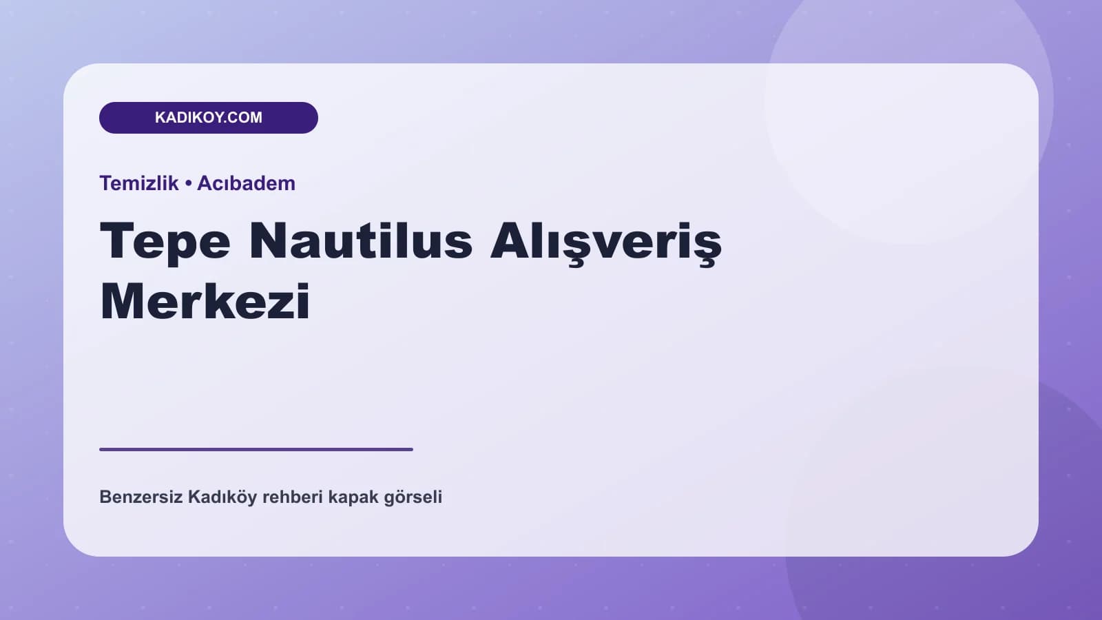 Tepe Nautilus Alışveriş Merkezi