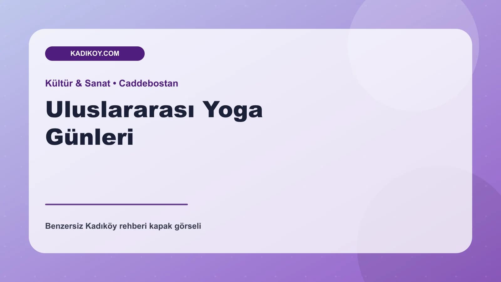 Uluslararası Yoga Günleri
