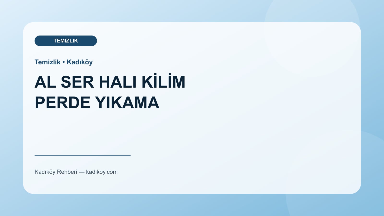 AL SER HALI KİLİM PERDE YIKAMA - Kadıköy işletme fotoğrafı