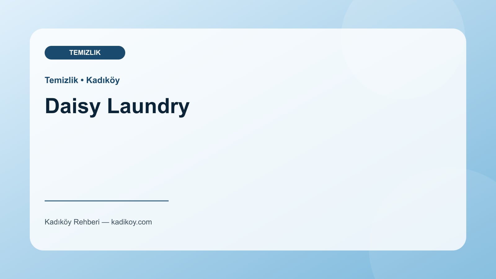 Daisy Laundry - Kadıköy işletme fotoğrafı