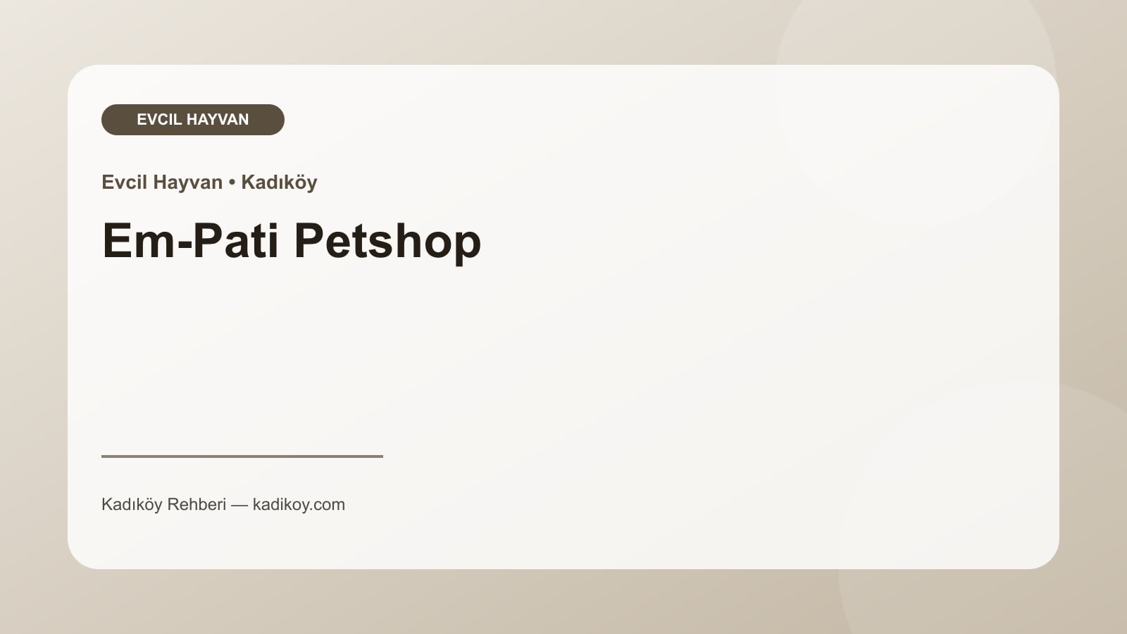Em-Pati Petshop - Kadıköy işletme fotoğrafı