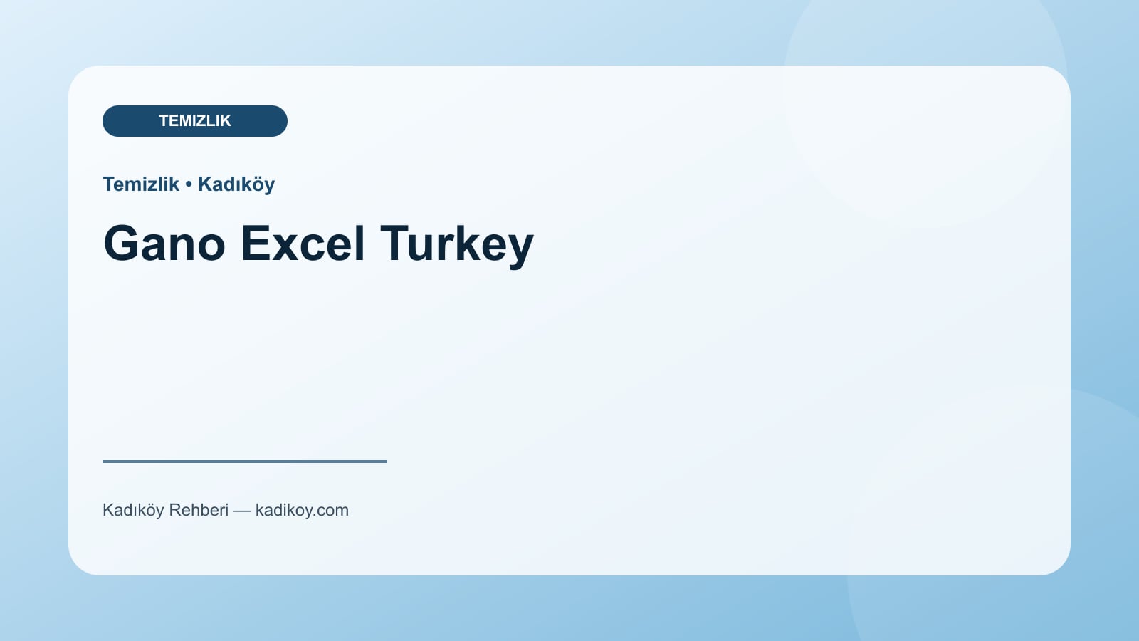 Gano Excel Turkey - Kadıköy işletme fotoğrafı