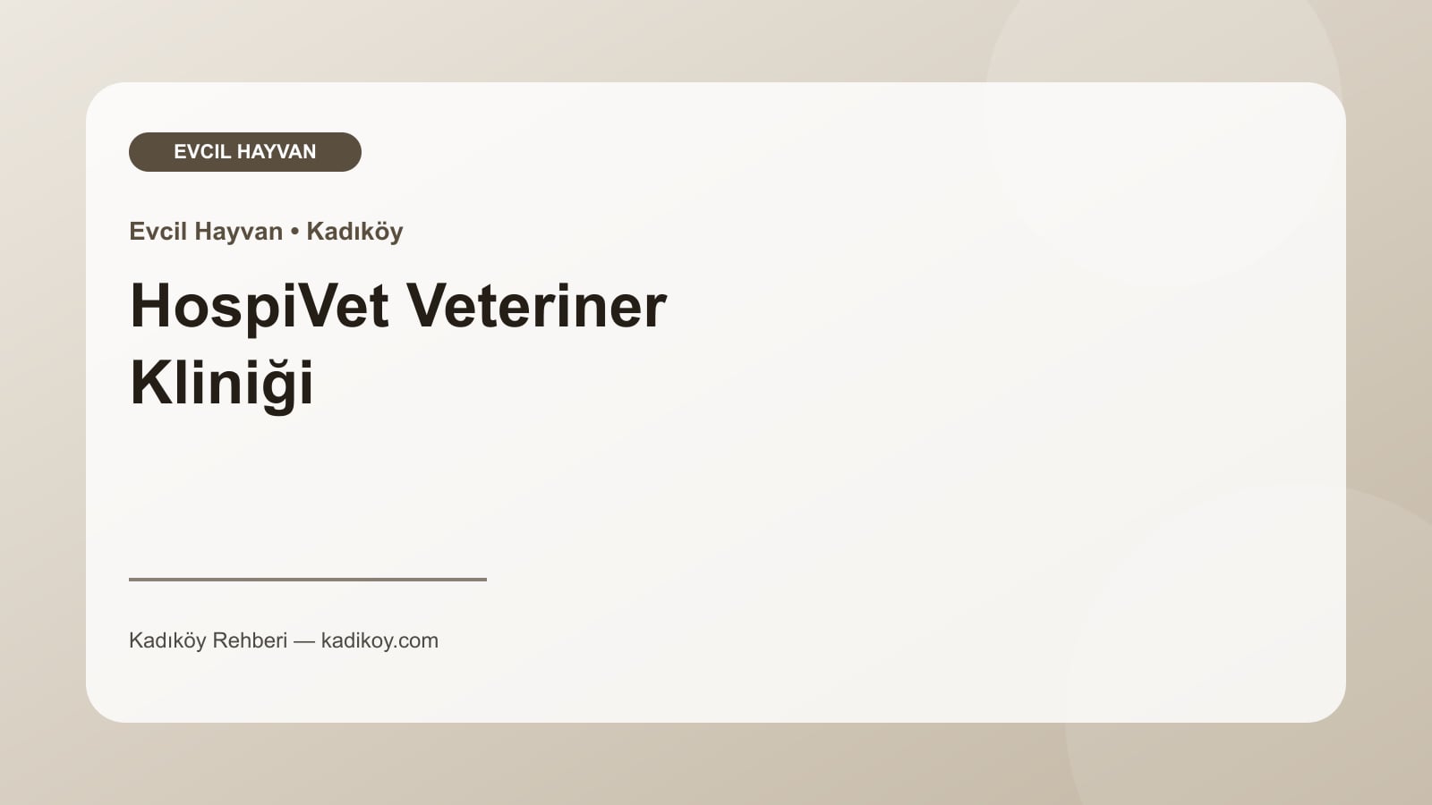 HospiVet Veteriner Kliniği - Kadıköy işletme fotoğrafı