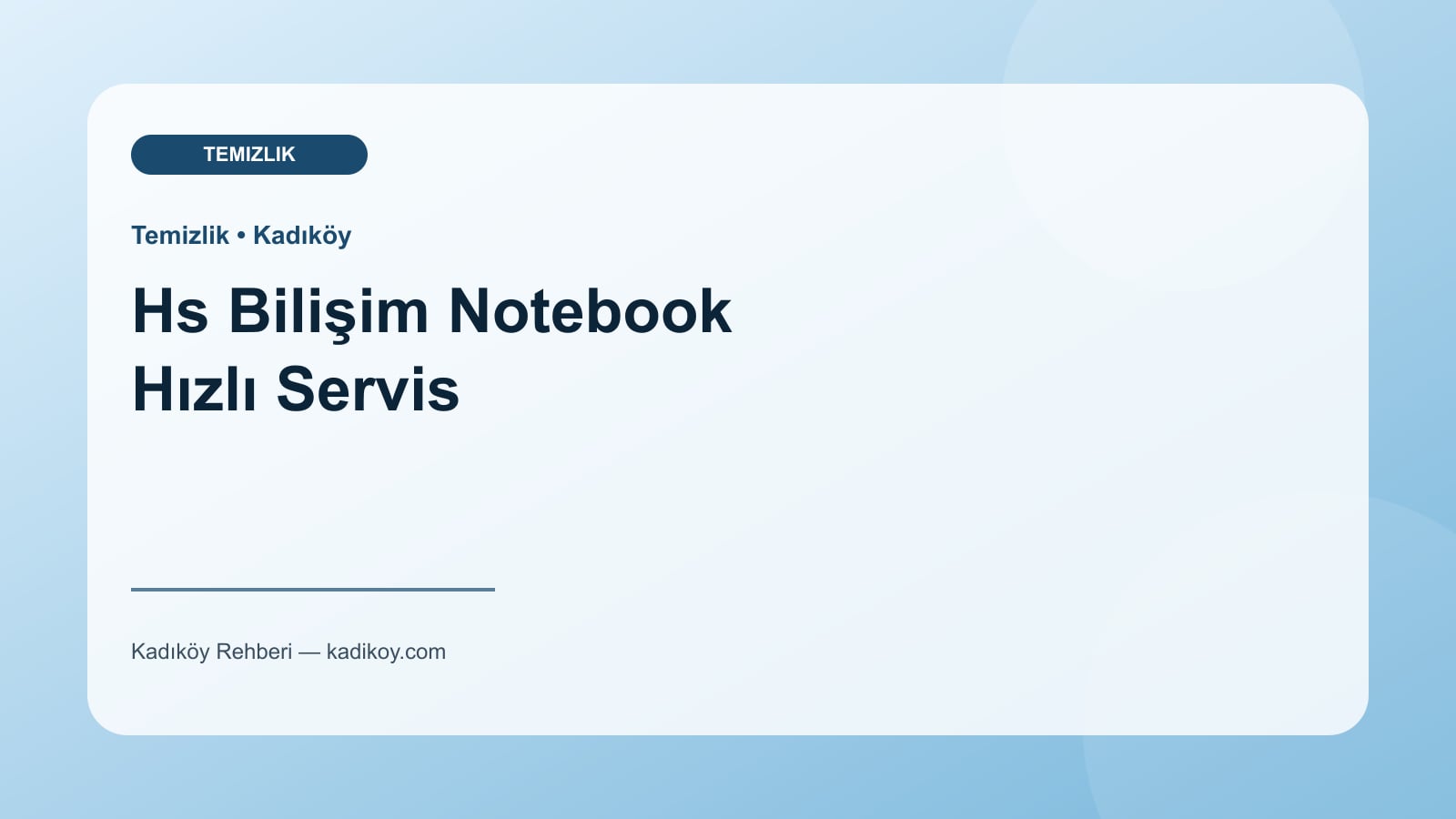 Hs Bilişim Notebook Hızlı Servis - Kadıköy yakın mekan fotoğrafı