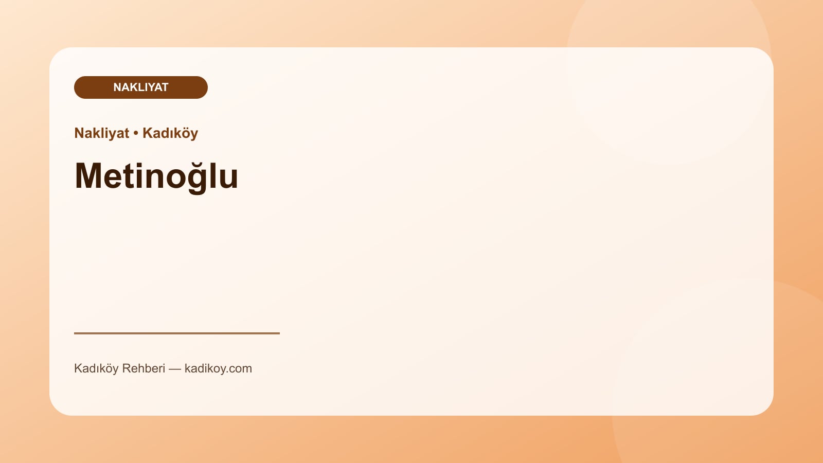 Metinoğlu - Kadıköy işletme fotoğrafı