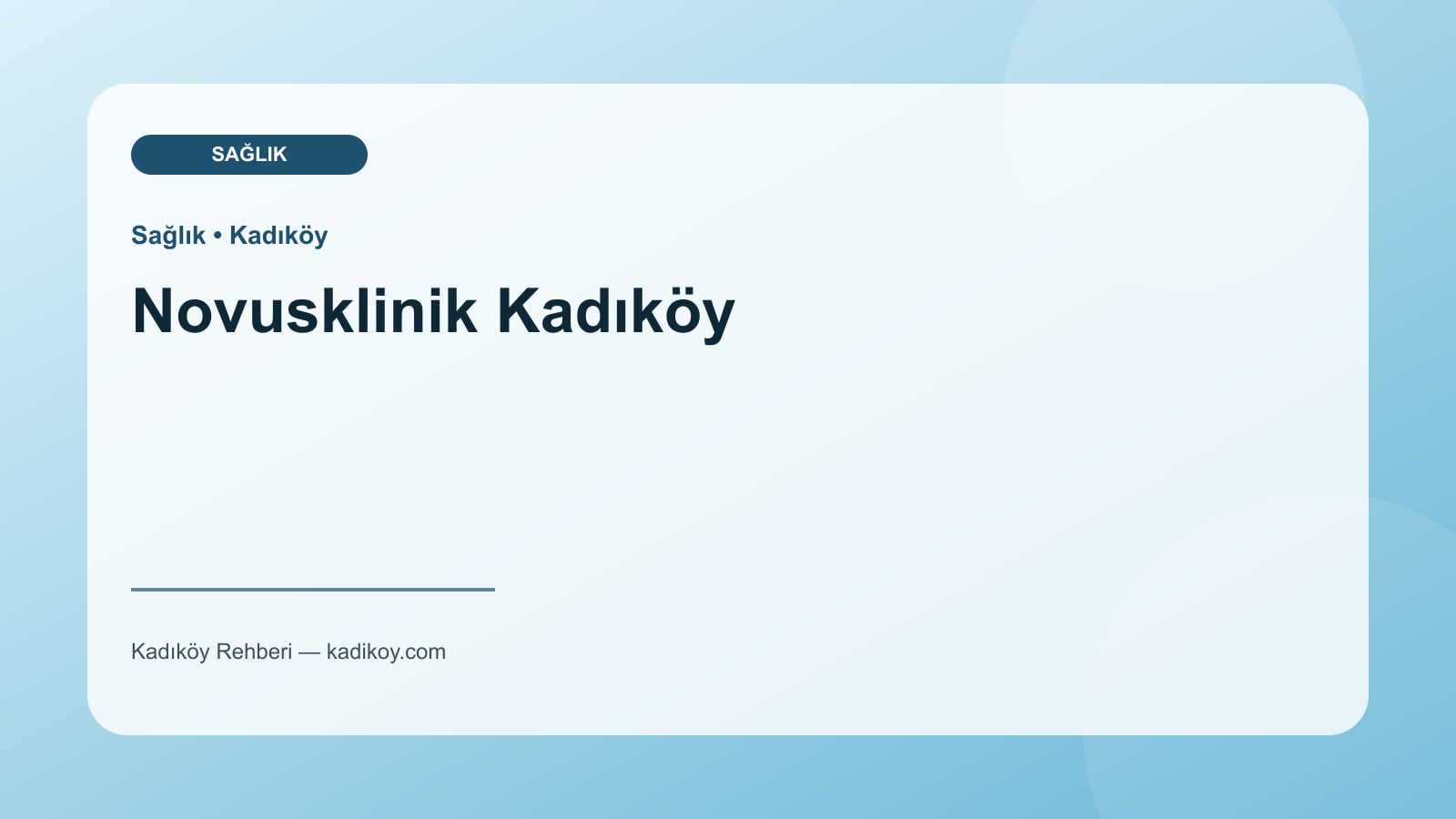 Novusklinik Kadıköy - Kadıköy işletme fotoğrafı