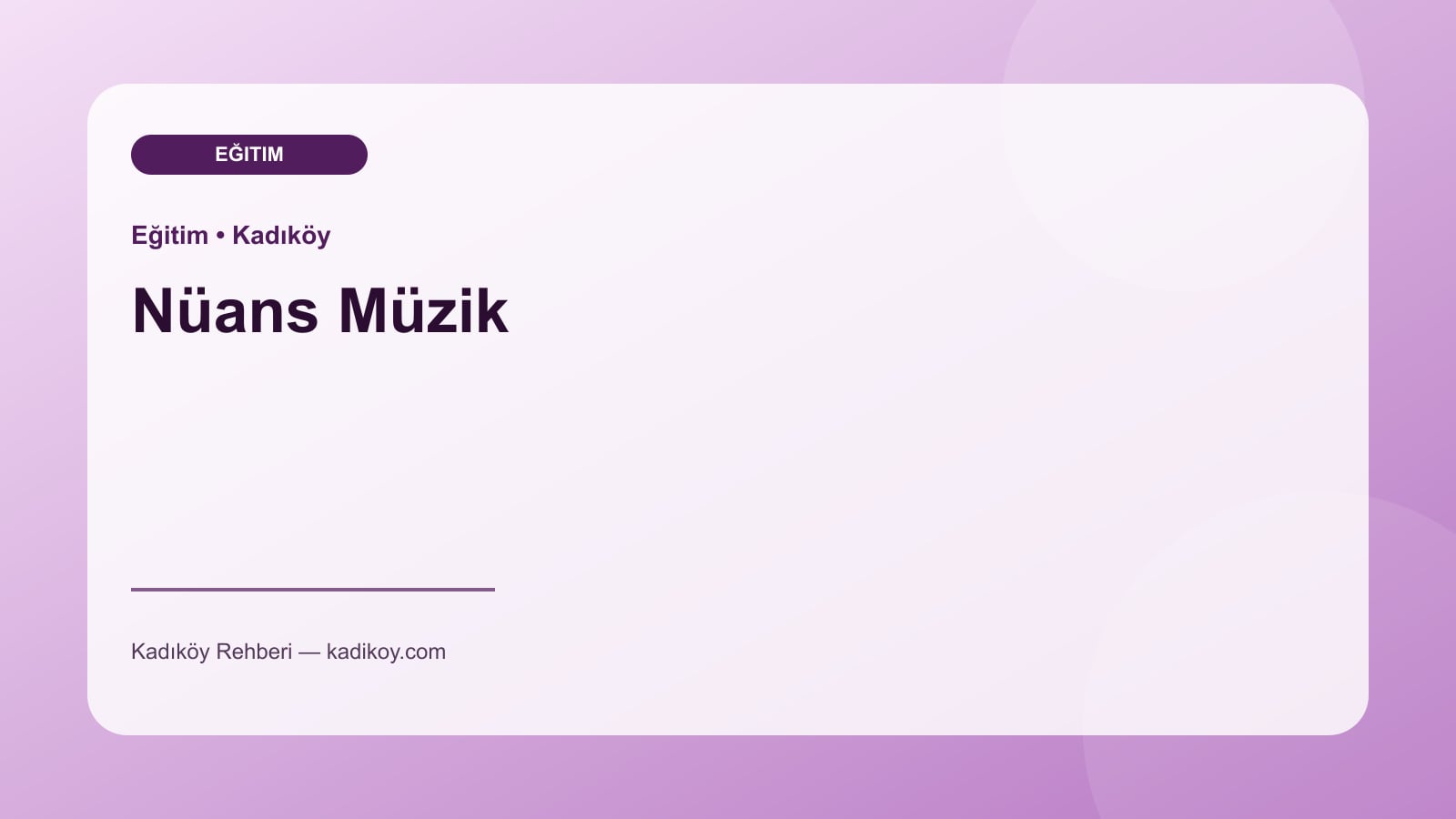 Nüans Müzik - Kadıköy işletme fotoğrafı