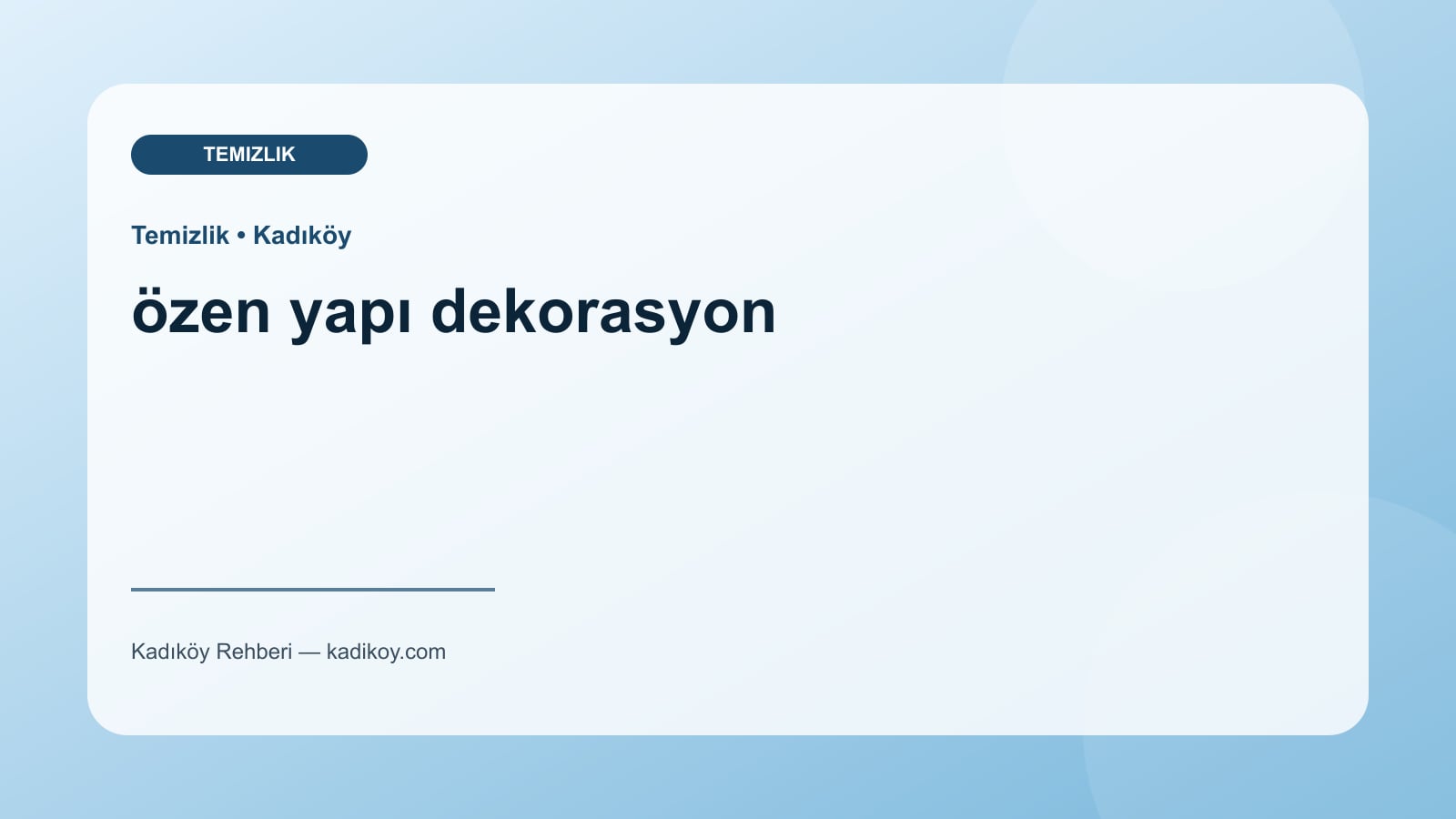 özen yapı dekorasyon - Kadıköy işletme fotoğrafı
