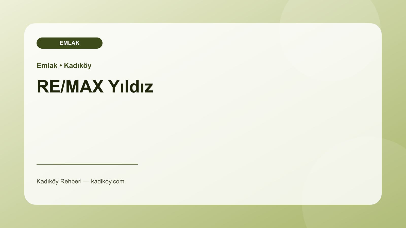 RE/MAX Yıldız - Kadıköy işletme fotoğrafı