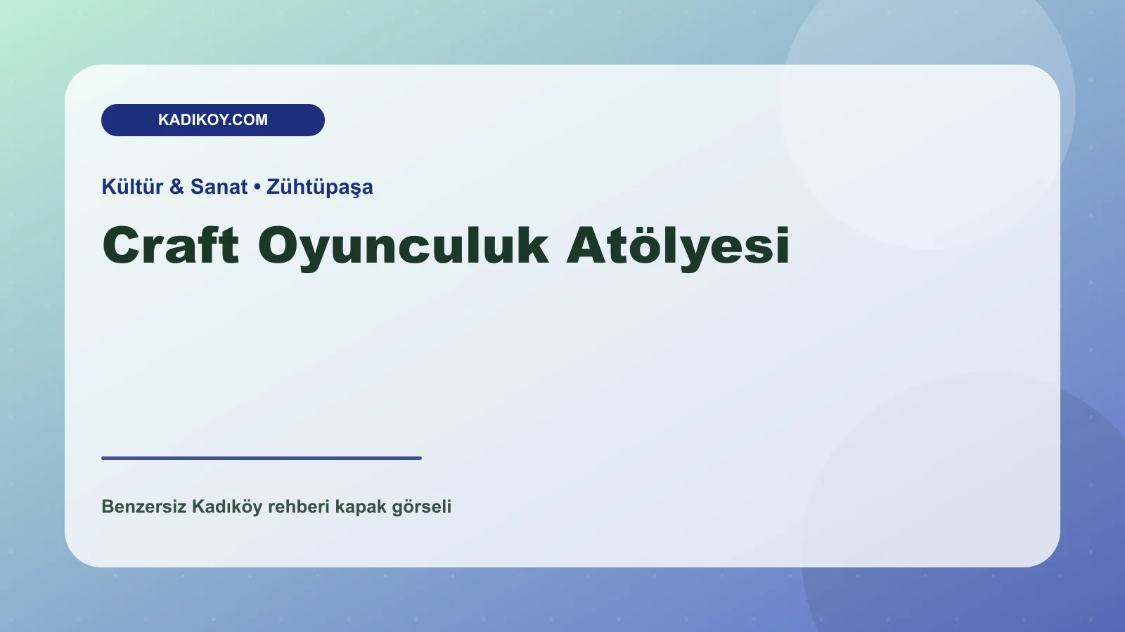 KADIKÖY LOKANTASI - Kadıköy işletme fotoğrafı