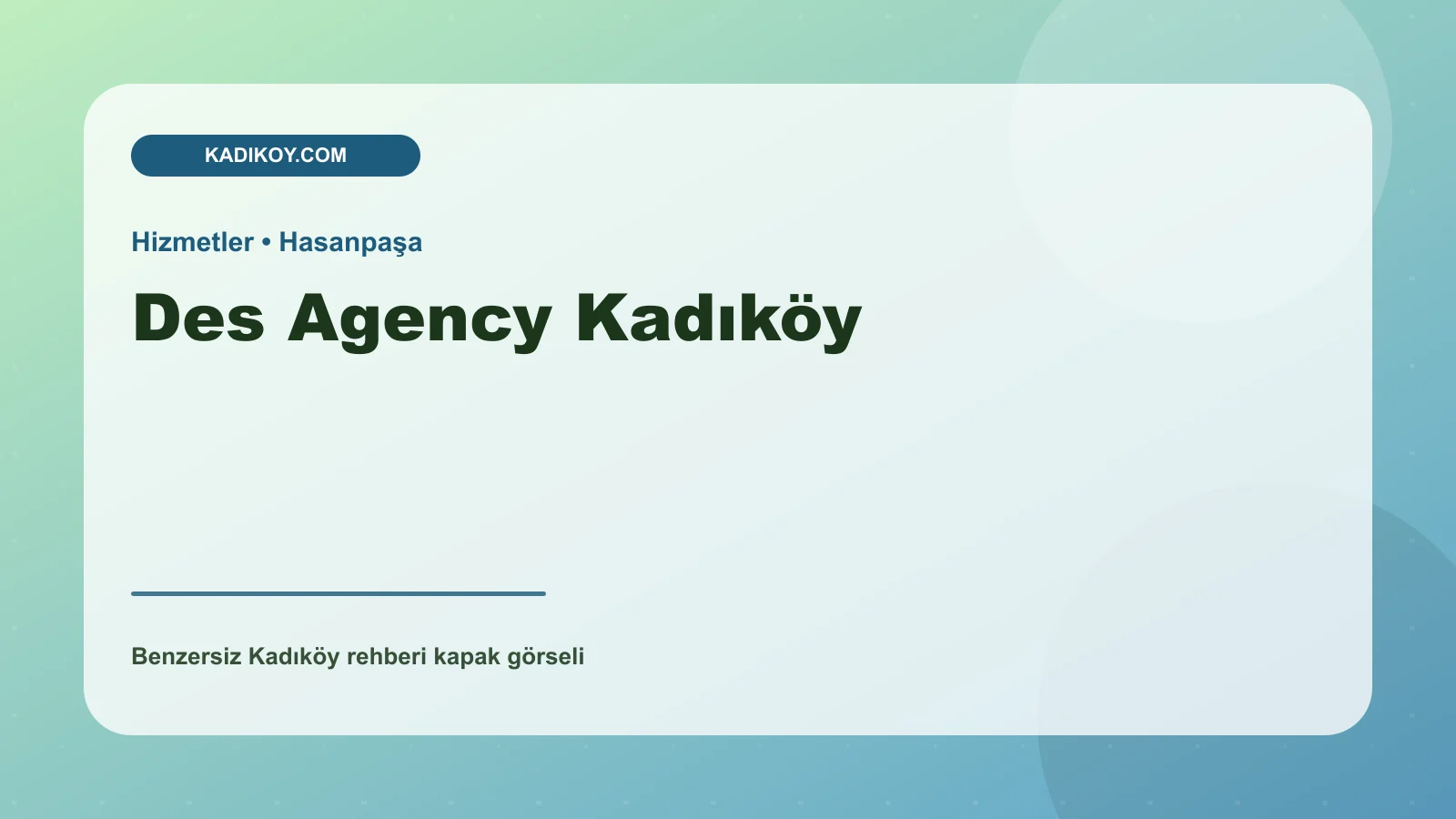 Des Agency Kadıköy - Kadıköy işletme fotoğrafı
