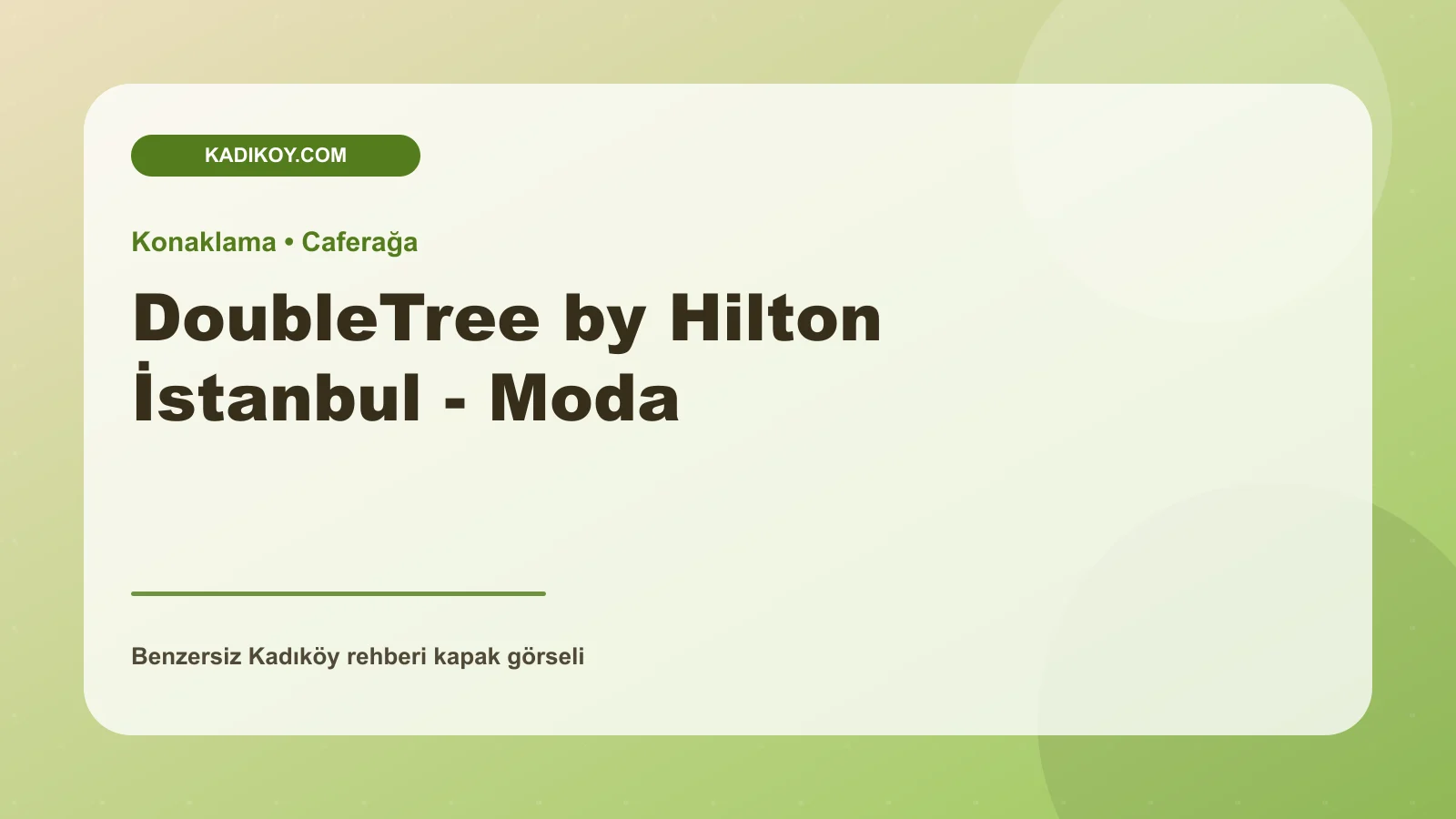 DoubleTree by Hilton İstanbul - Moda - Kadıköy işletme fotoğrafı