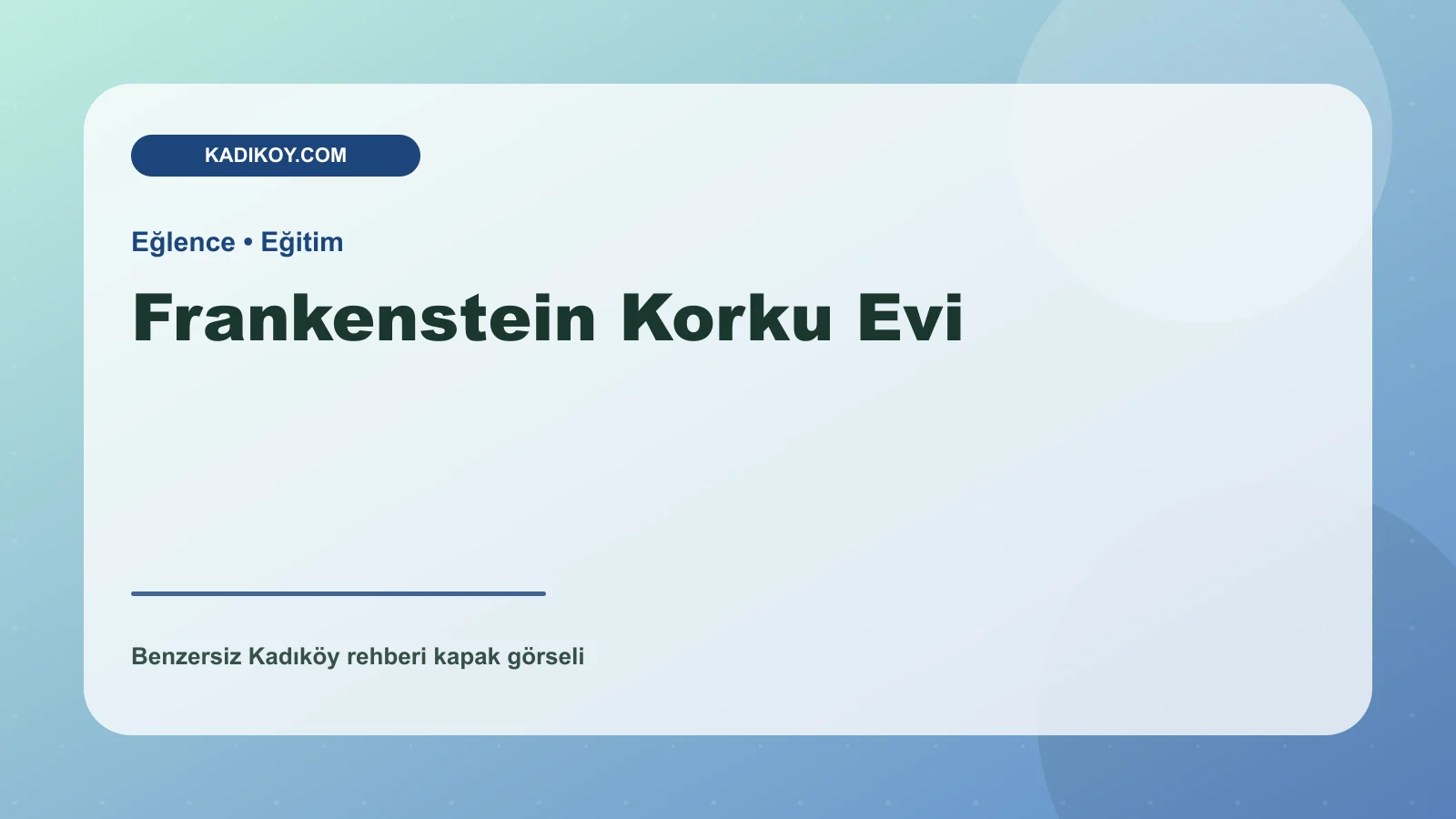 Frankenstein Korku Evi - Kadıköy işletme fotoğrafı