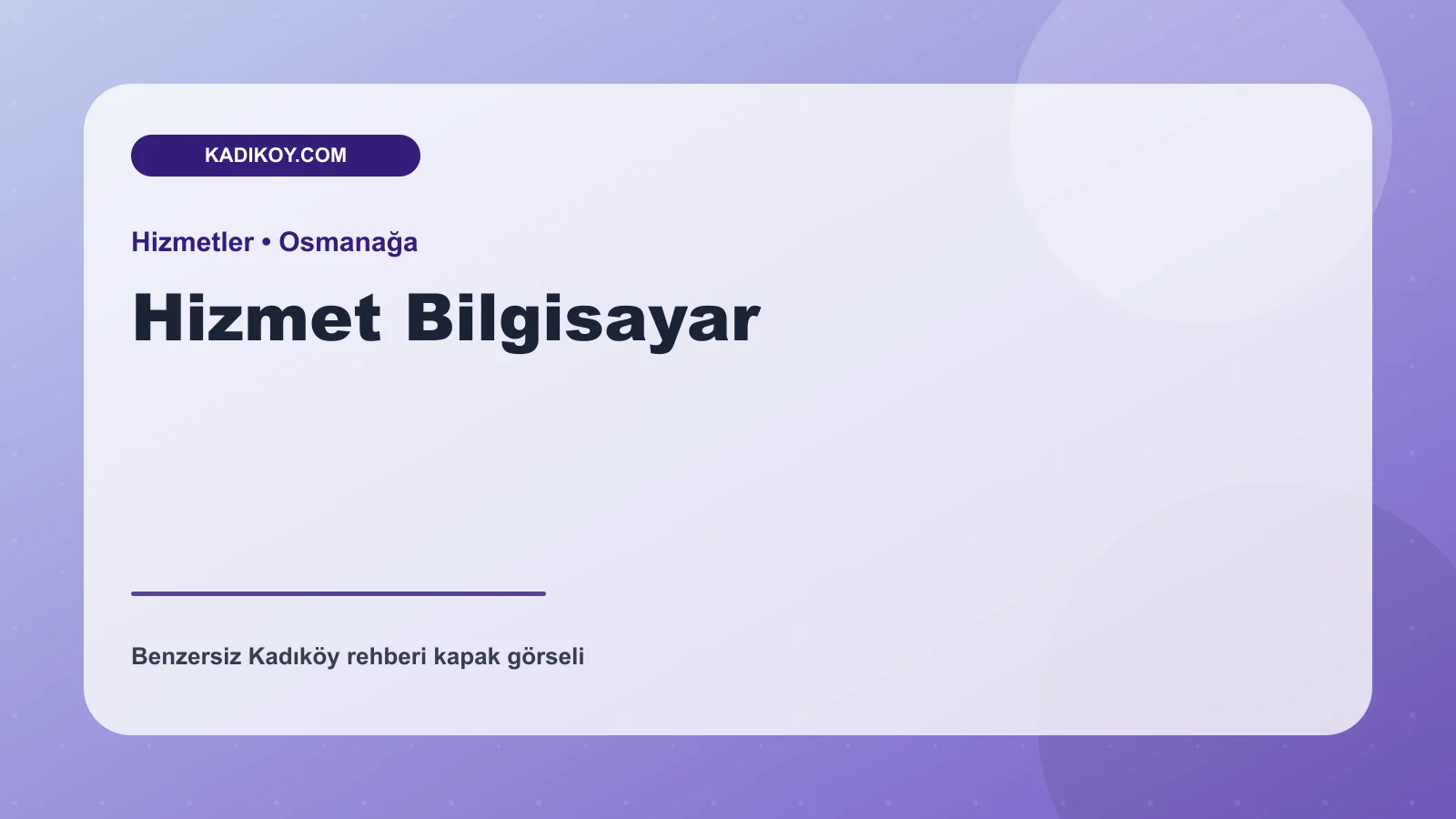 Hizmet Bilgisayar - Kadıköy işletme fotoğrafı