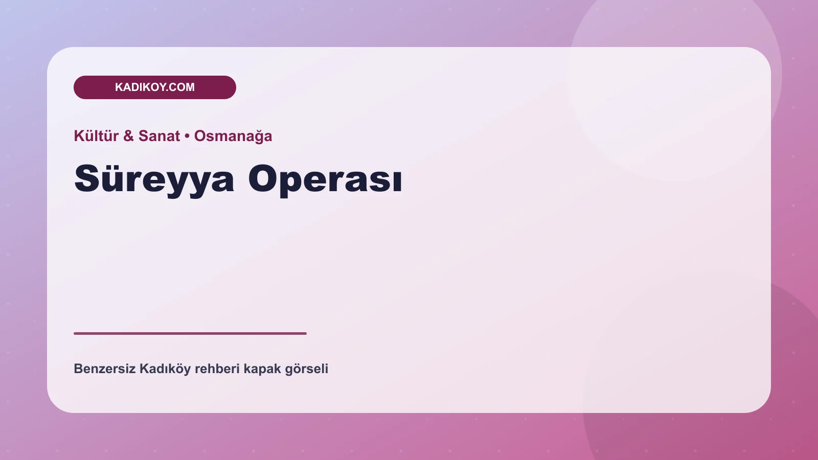 Süreyya Operası - Kadıköy işletme fotoğrafı