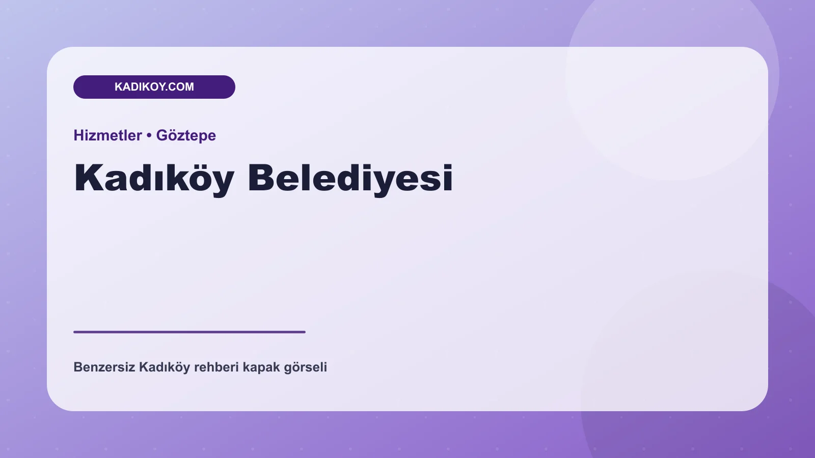 Kadıköy Belediyesi - Kadıköy işletme fotoğrafı