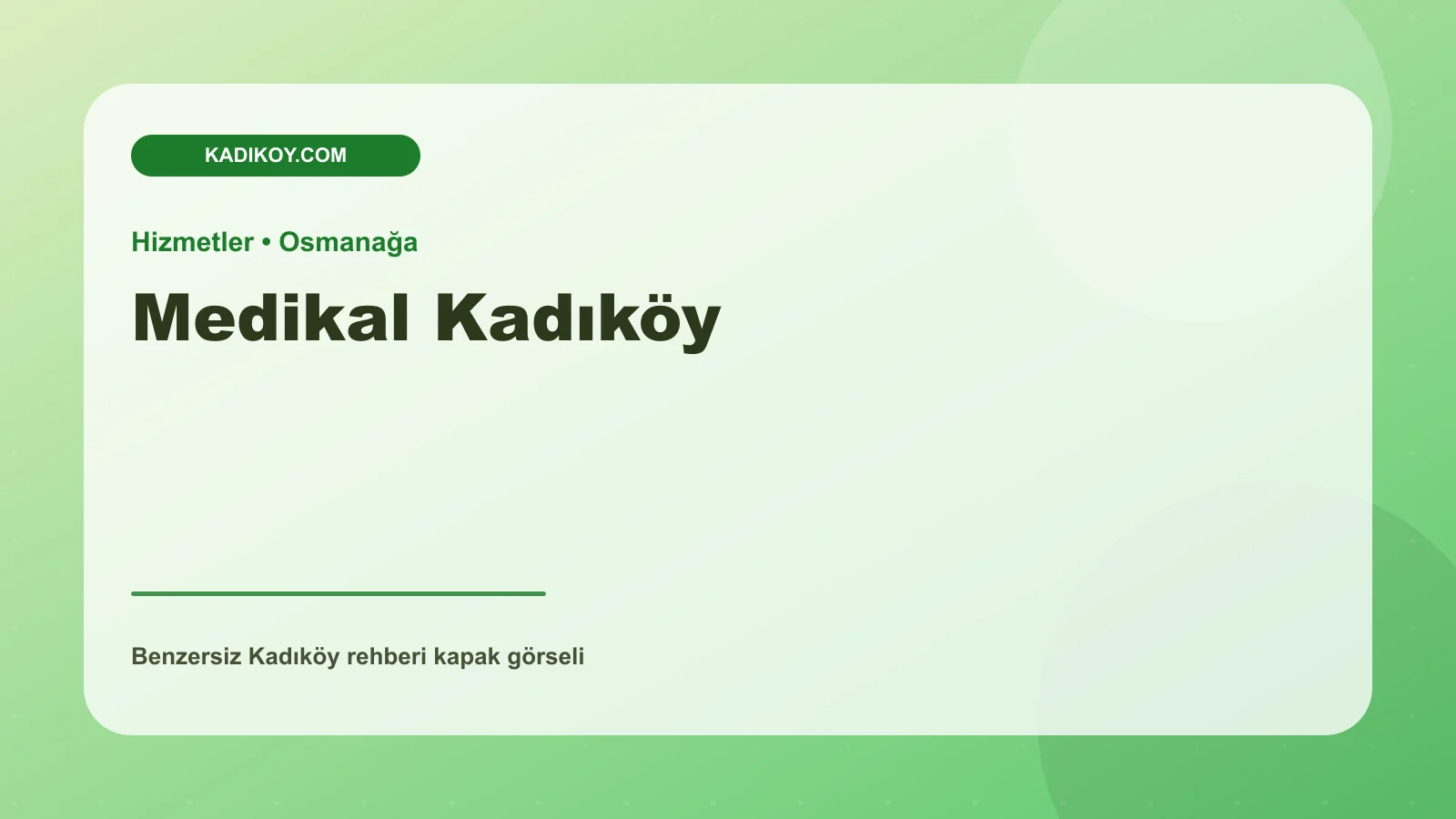 Medikal Kadıköy - Kadıköy işletme fotoğrafı