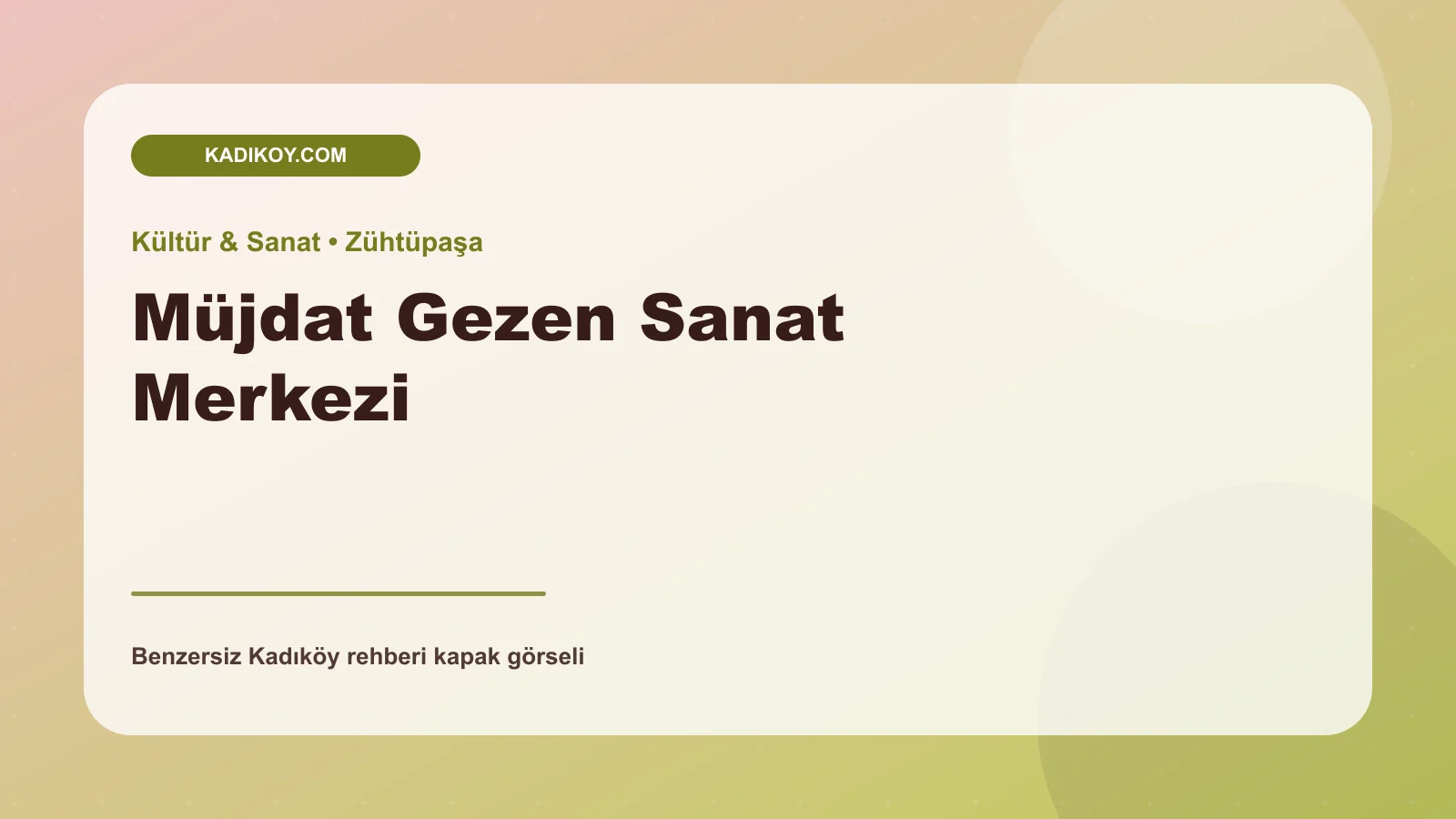 Müjdat Gezen Sanat Merkezi - Kadıköy işletme fotoğrafı