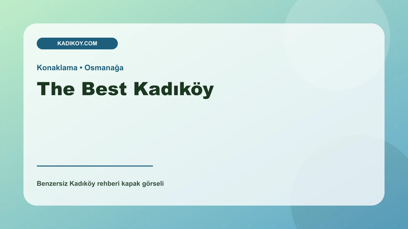 The Best Kadıköy - Kadıköy işletme fotoğrafı