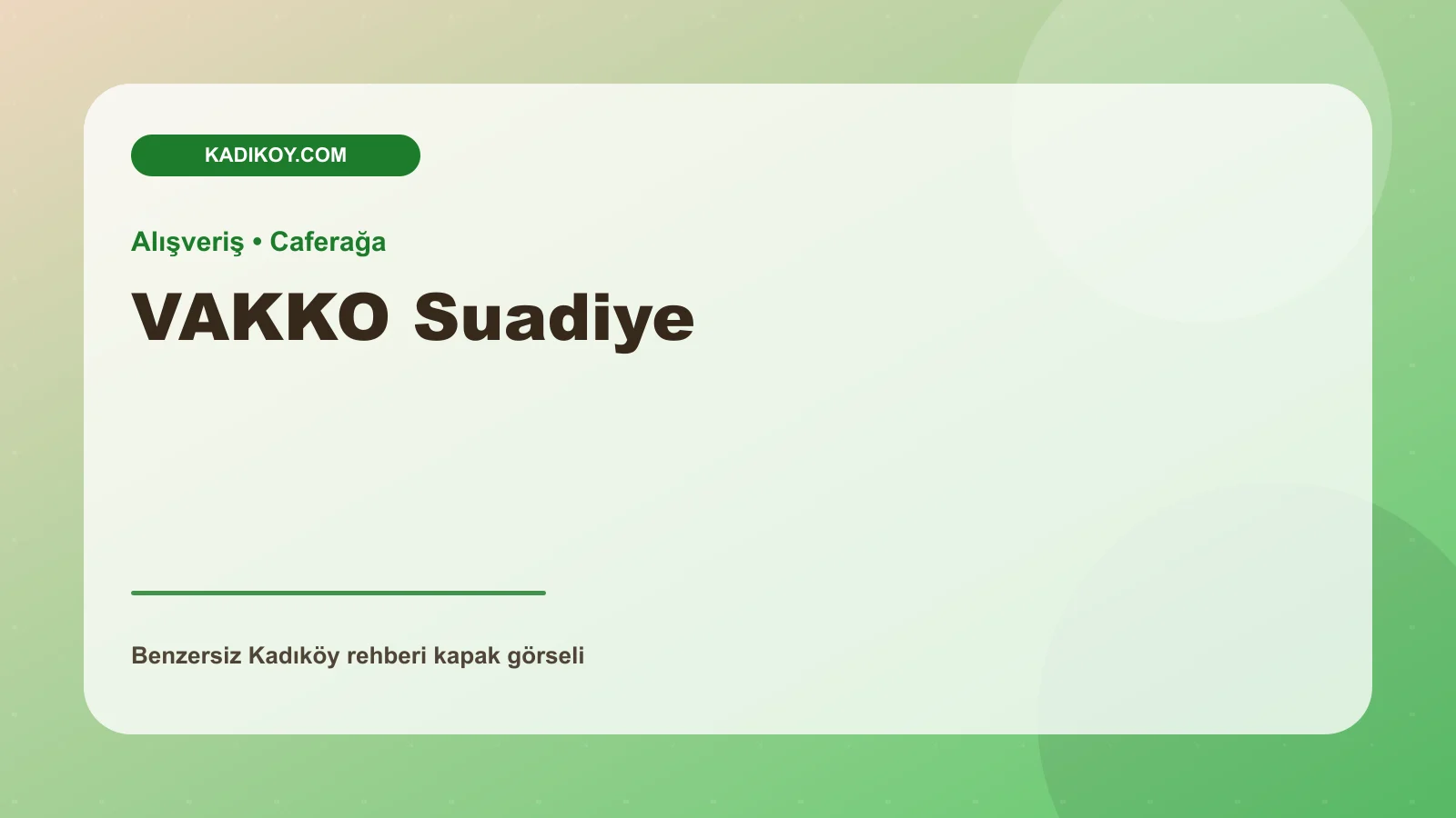 VAKKO Suadiye - Kadıköy işletme fotoğrafı